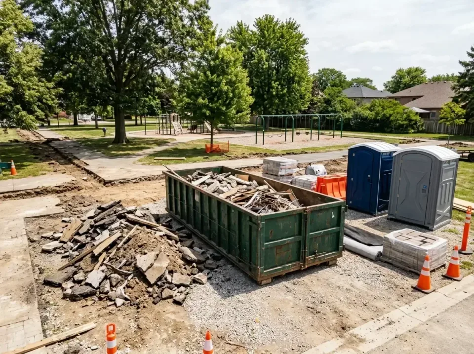 park-renovation-dumpster-site-007 — client result, Portable Bathroom & Dumpster Rental in Loomis, CA